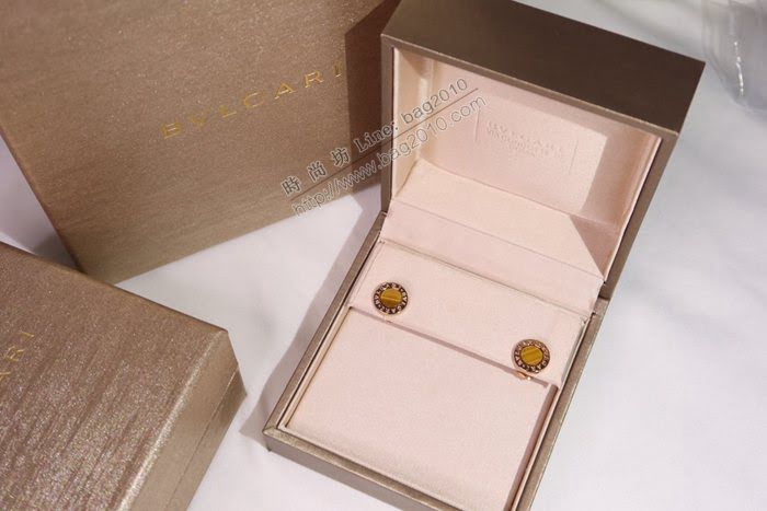 Bvlgari飾品 寶格麗內馬爾同款 S925純銀 寶格麗BVLGAR孔雀石 耳釘  zgbq3200